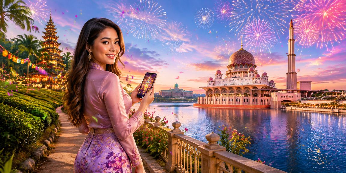 Pemain menggunakan telefon untuk mengakses bonus kasino dalam talian di Putrajaya