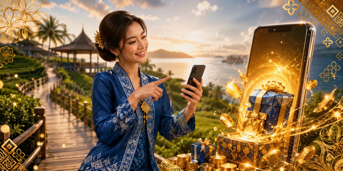 Pengguna wanita Sabah berpakaian baju kurung mendaftar akaun kasino dalam talian 400k